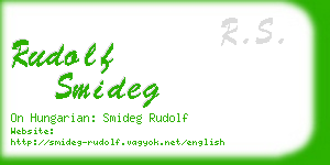 rudolf smideg business card